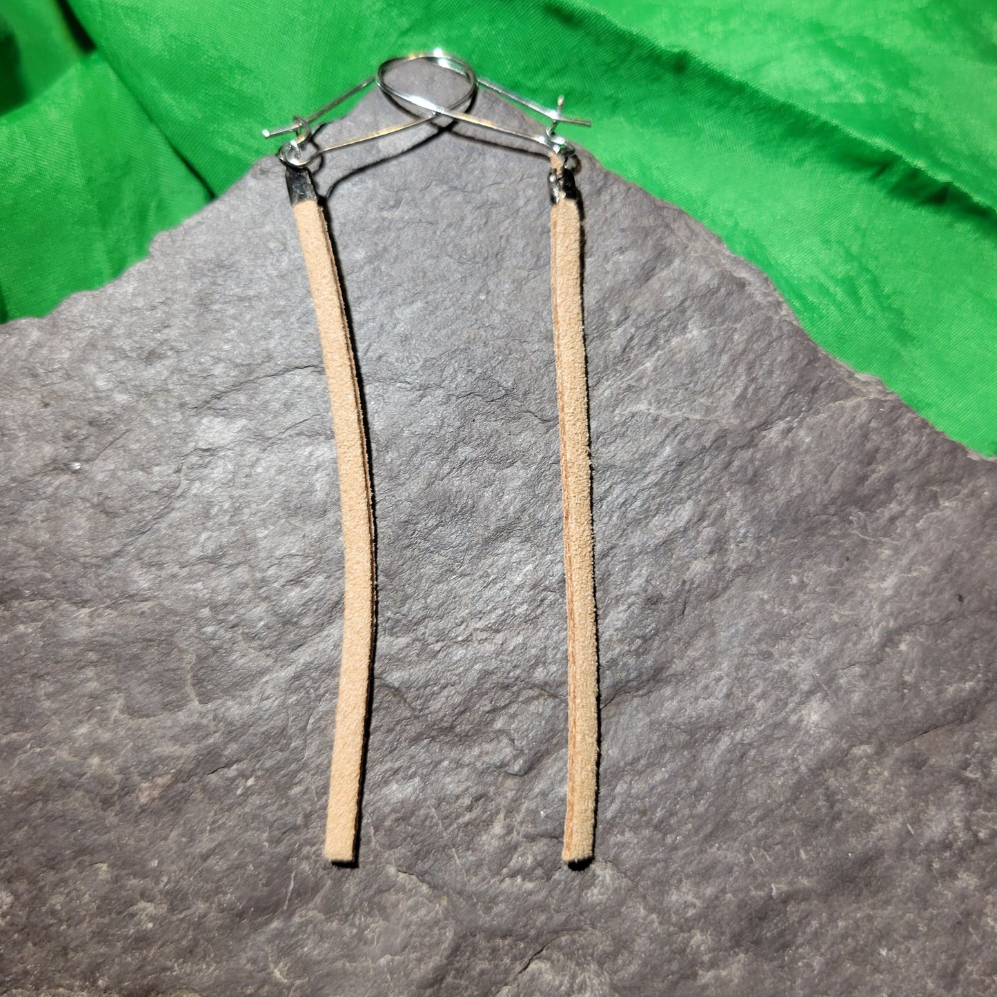 Leather Strip Earrings