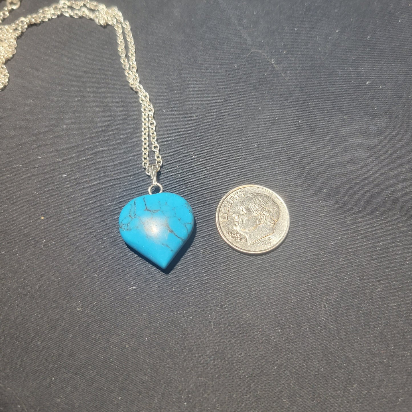 Turquoise heart necklace