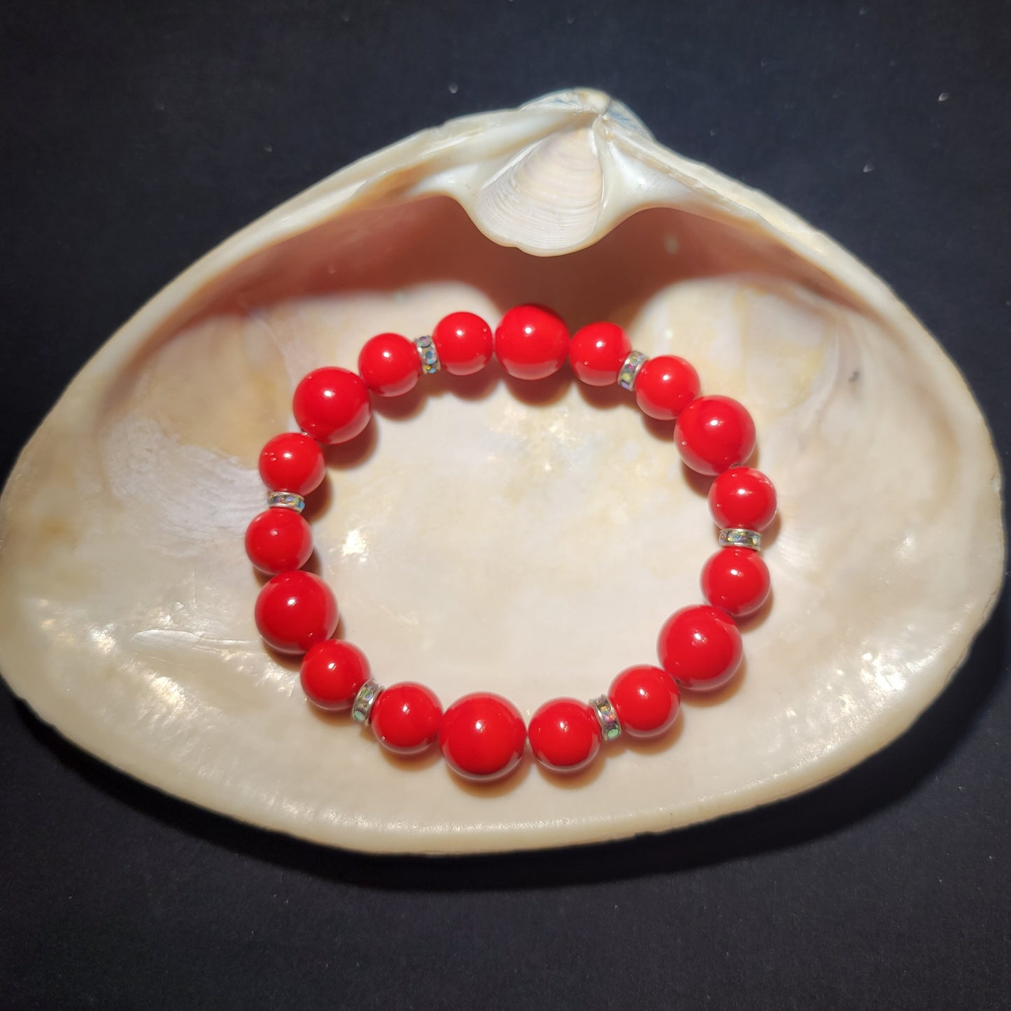 Red Beaded Bracelet