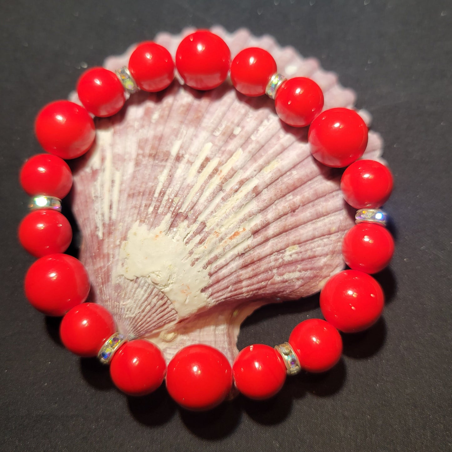 Red Beaded Bracelet