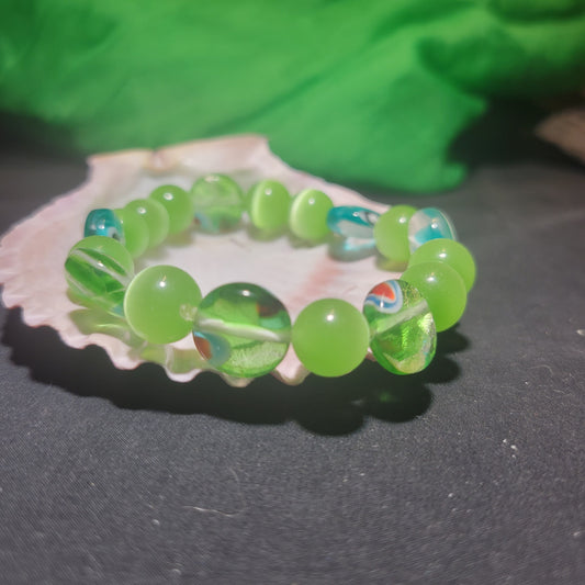 Green Beaded Bracelet