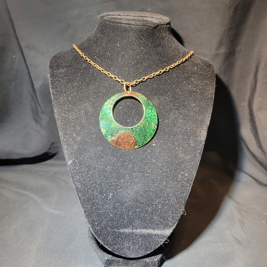 Green and Brown Pendant Necklace