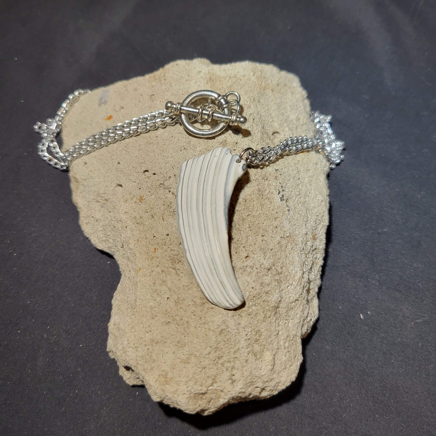 Shell Fragment Pendant Necklace