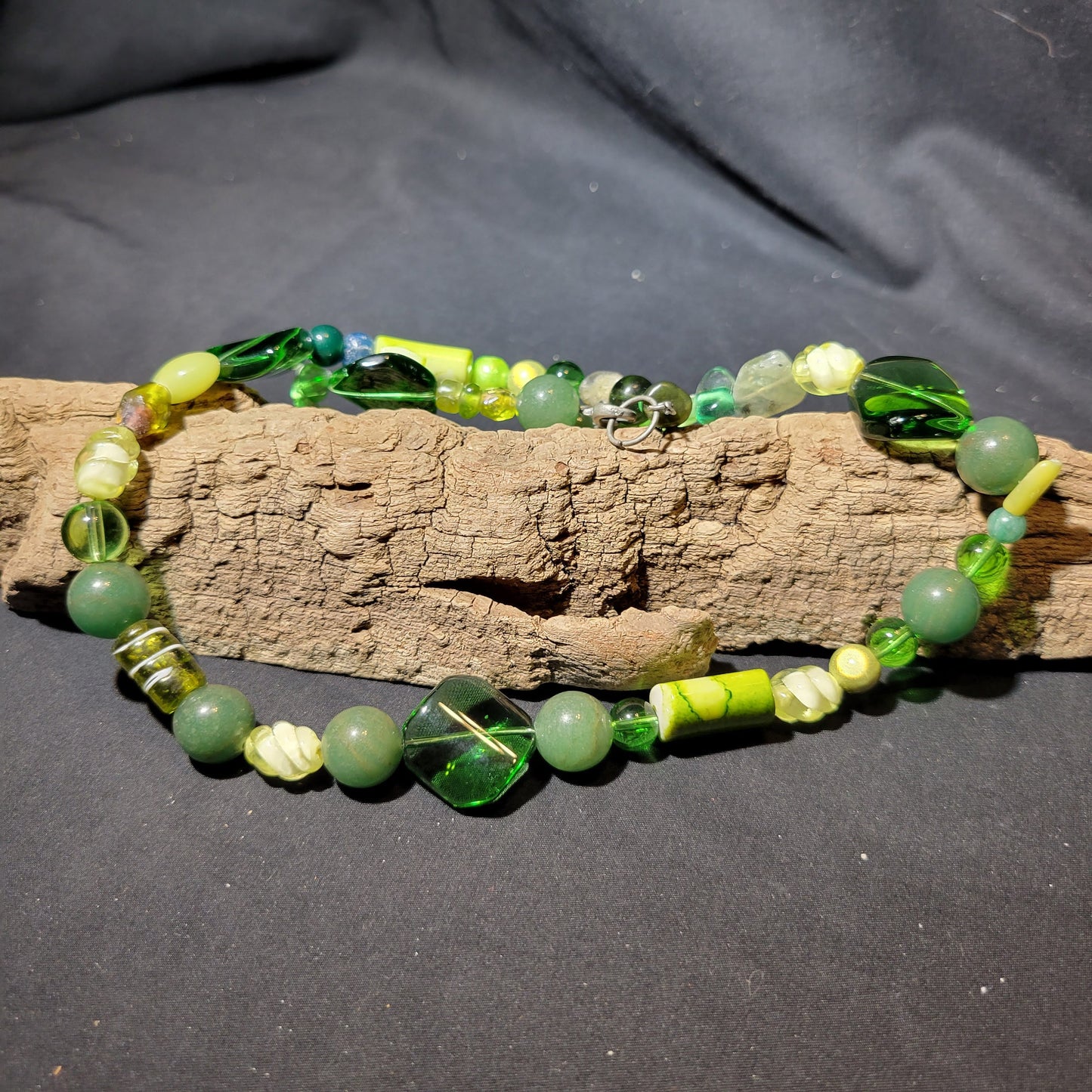 Green Beaded Necklace