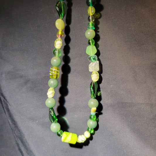 Green Beaded Necklace