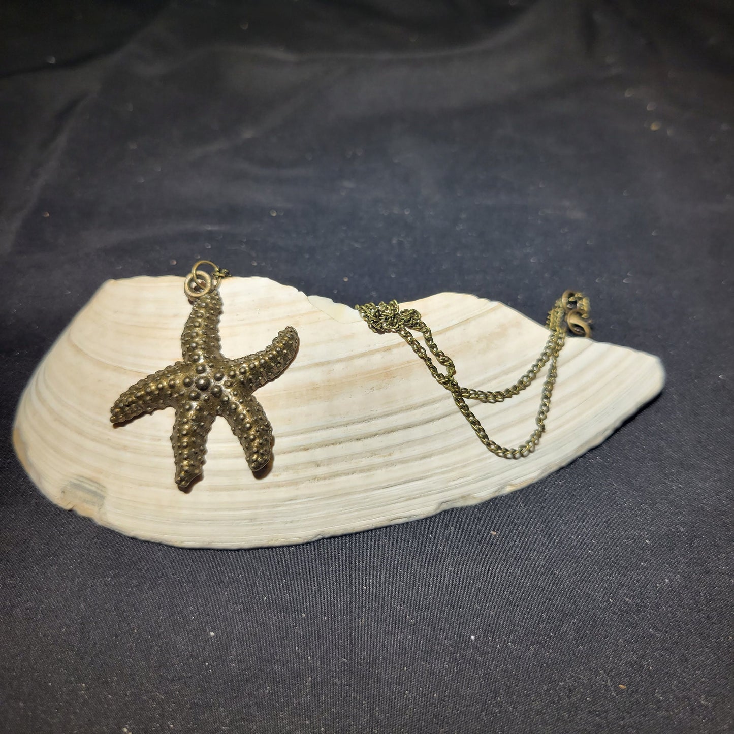 Bronze Starfish Pendant Necklace