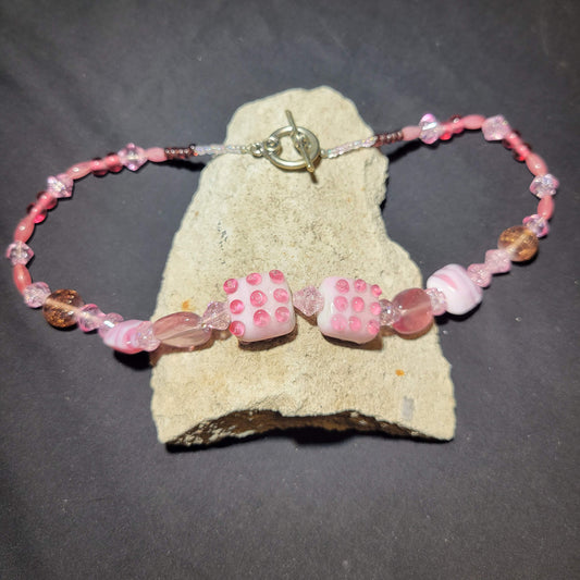 Pink Beaded Necklace