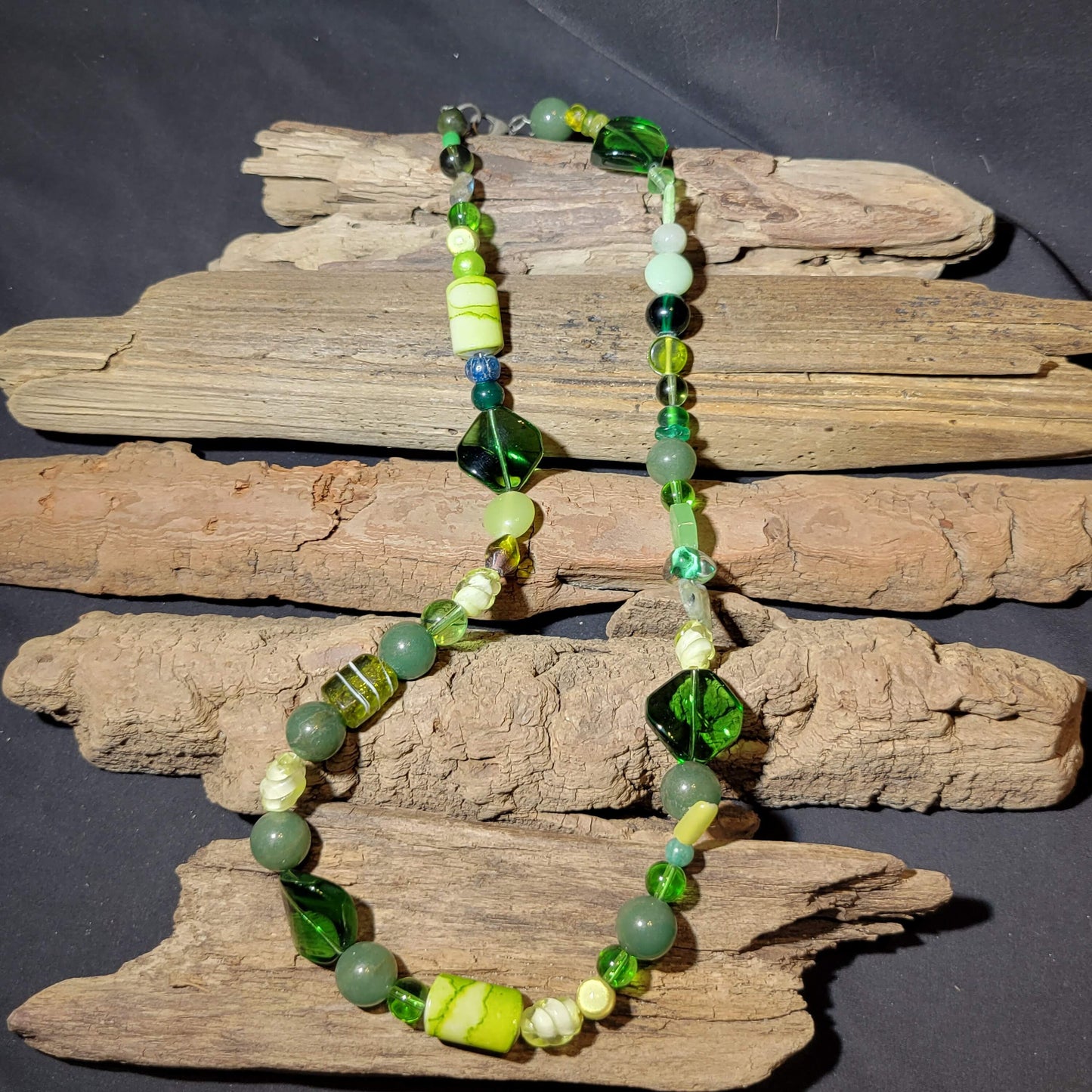 Green Beaded Necklace