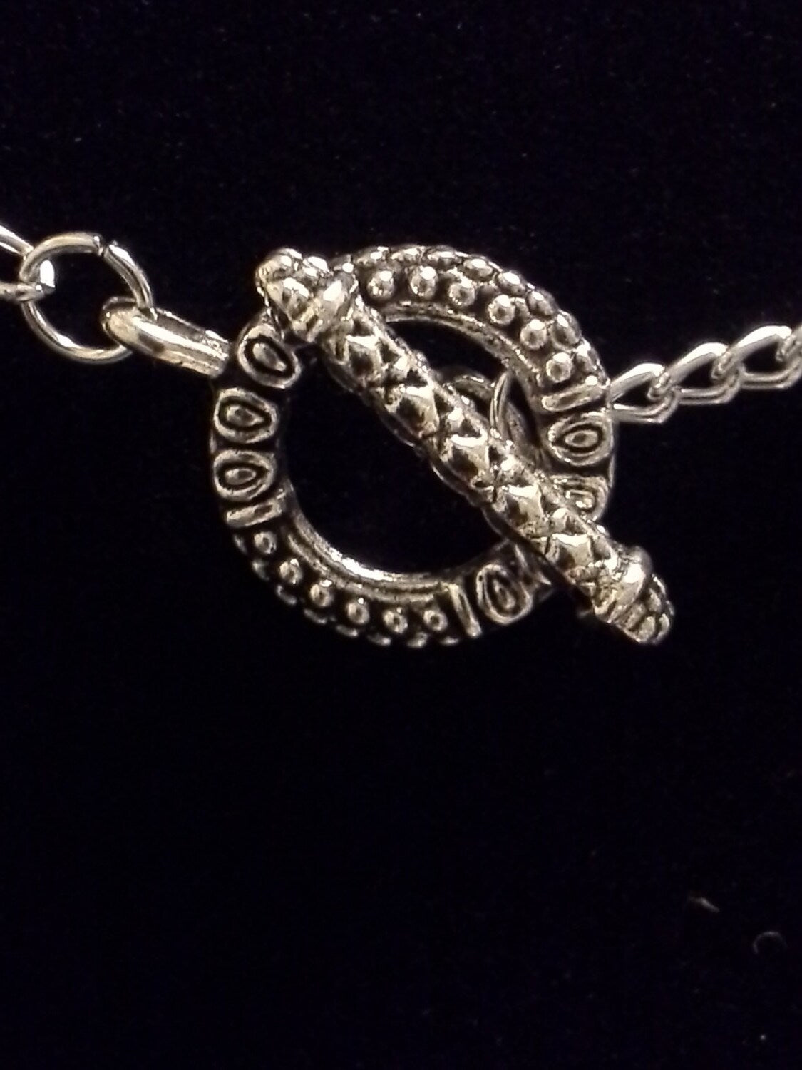 Pearl and glass pendant necklace