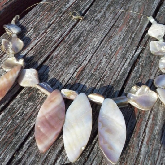 Tan shell necklace